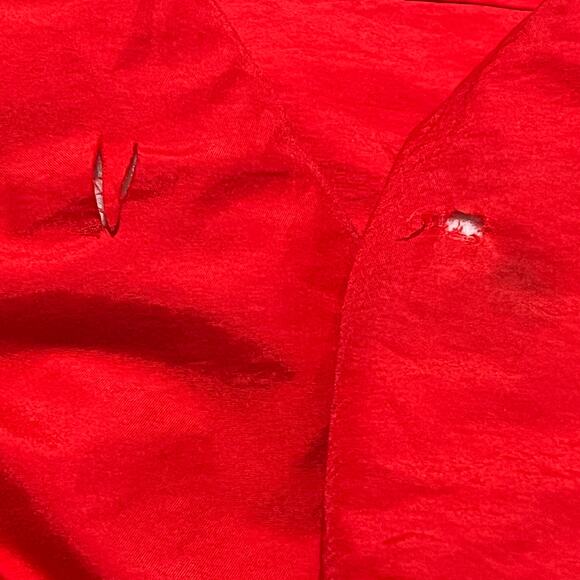 Starter Georgia Bulldogs Jacket L Vintage 90s Hooded Spellout Red Distressed - Picture 15 of 15